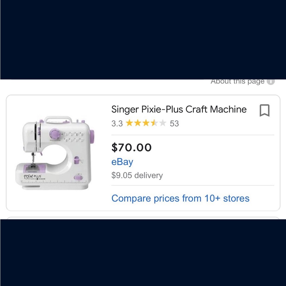 Singer pixie cut sewing machine - Picture 3 of 4